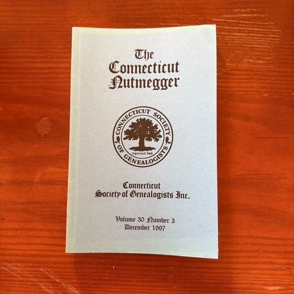The Connecticut Nutmegger Genealogy Journals Vol. 21 27 28 30 1989-1998 - Picture 4 of 5